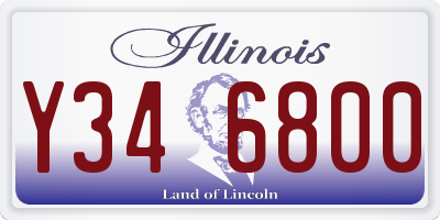 IL license plate Y346800