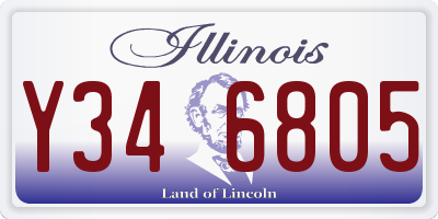 IL license plate Y346805