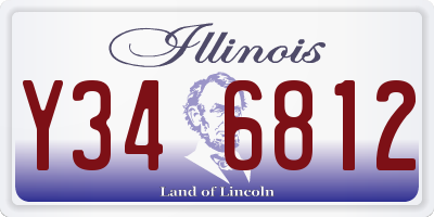 IL license plate Y346812