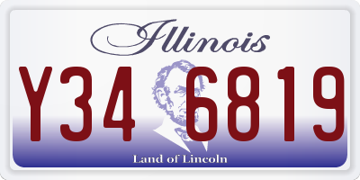 IL license plate Y346819
