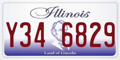 IL license plate Y346829