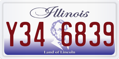IL license plate Y346839