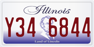 IL license plate Y346844