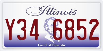 IL license plate Y346852