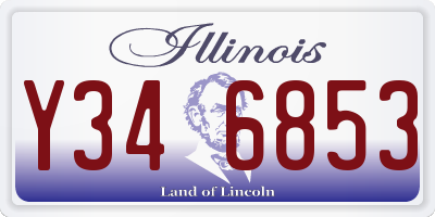 IL license plate Y346853