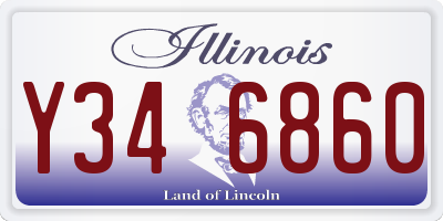 IL license plate Y346860