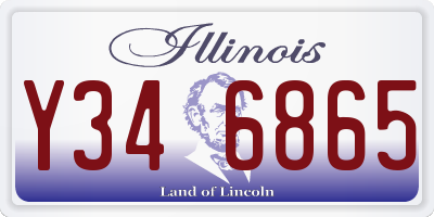 IL license plate Y346865