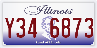 IL license plate Y346873
