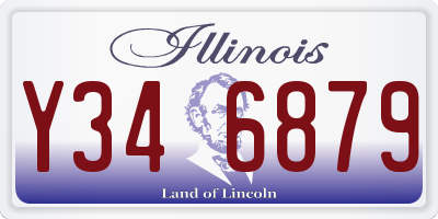 IL license plate Y346879