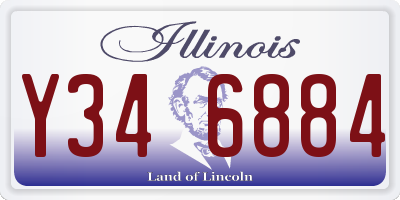 IL license plate Y346884