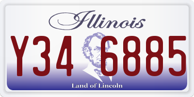 IL license plate Y346885