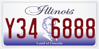IL license plate Y346888