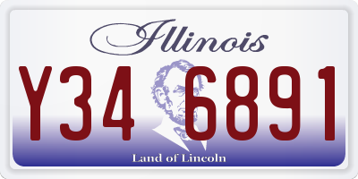 IL license plate Y346891
