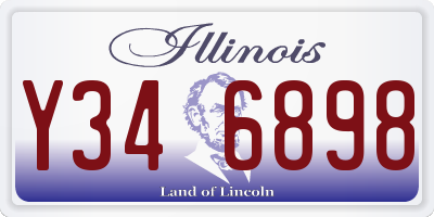IL license plate Y346898
