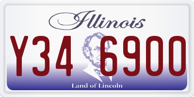 IL license plate Y346900