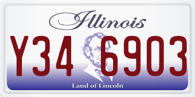 IL license plate Y346903