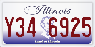 IL license plate Y346925