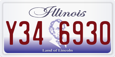 IL license plate Y346930