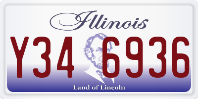 IL license plate Y346936
