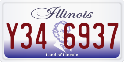 IL license plate Y346937