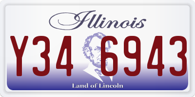 IL license plate Y346943