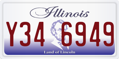 IL license plate Y346949