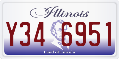 IL license plate Y346951