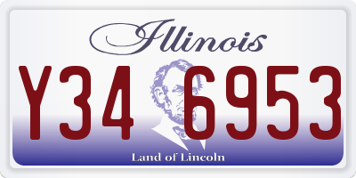 IL license plate Y346953
