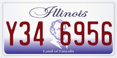 IL license plate Y346956