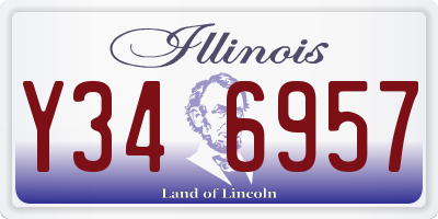 IL license plate Y346957