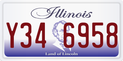 IL license plate Y346958