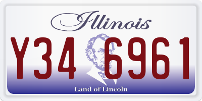 IL license plate Y346961