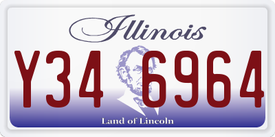 IL license plate Y346964
