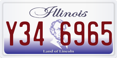 IL license plate Y346965