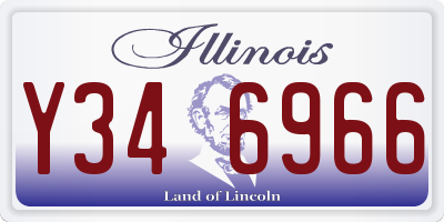 IL license plate Y346966