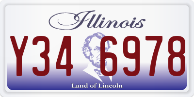 IL license plate Y346978