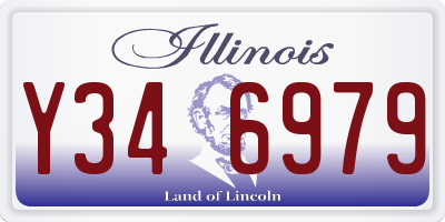 IL license plate Y346979