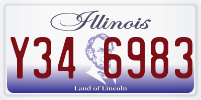 IL license plate Y346983
