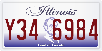 IL license plate Y346984