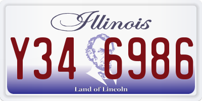 IL license plate Y346986