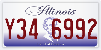 IL license plate Y346992