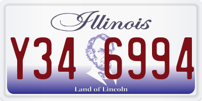 IL license plate Y346994