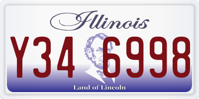 IL license plate Y346998