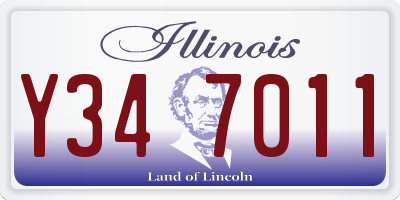 IL license plate Y347011
