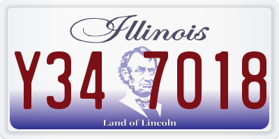 IL license plate Y347018