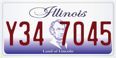 IL license plate Y347045