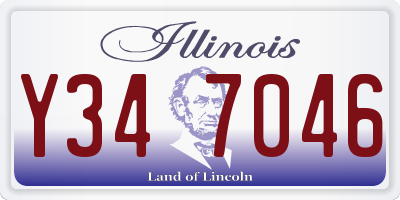 IL license plate Y347046