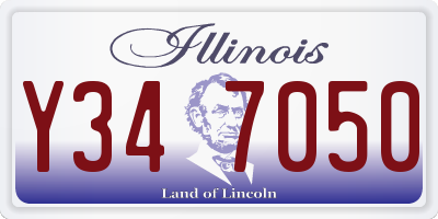 IL license plate Y347050