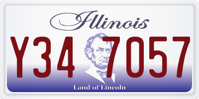 IL license plate Y347057