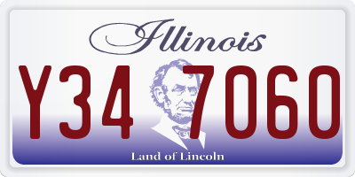 IL license plate Y347060